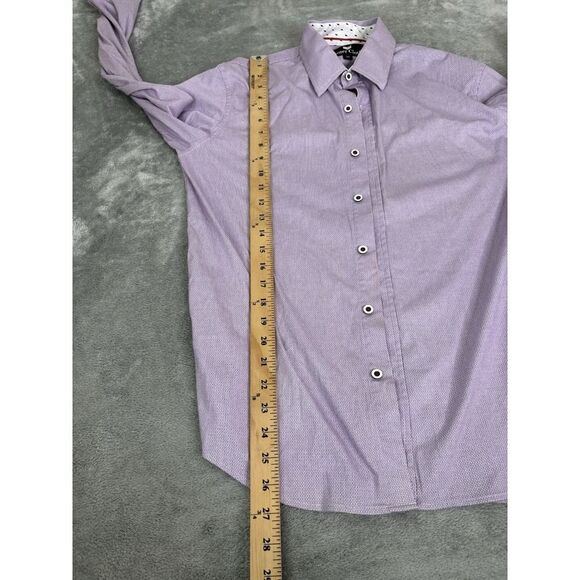 Buttercloth Regular Fit Long Sleeve Button Down Shirt Men's Size Medium Purple - Picture 10 of 11